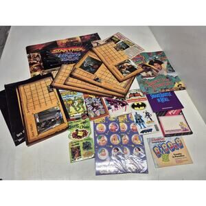 Vintage 80s 90s Collectible Ephemera Lot Tmnt Batman Star Trek And More